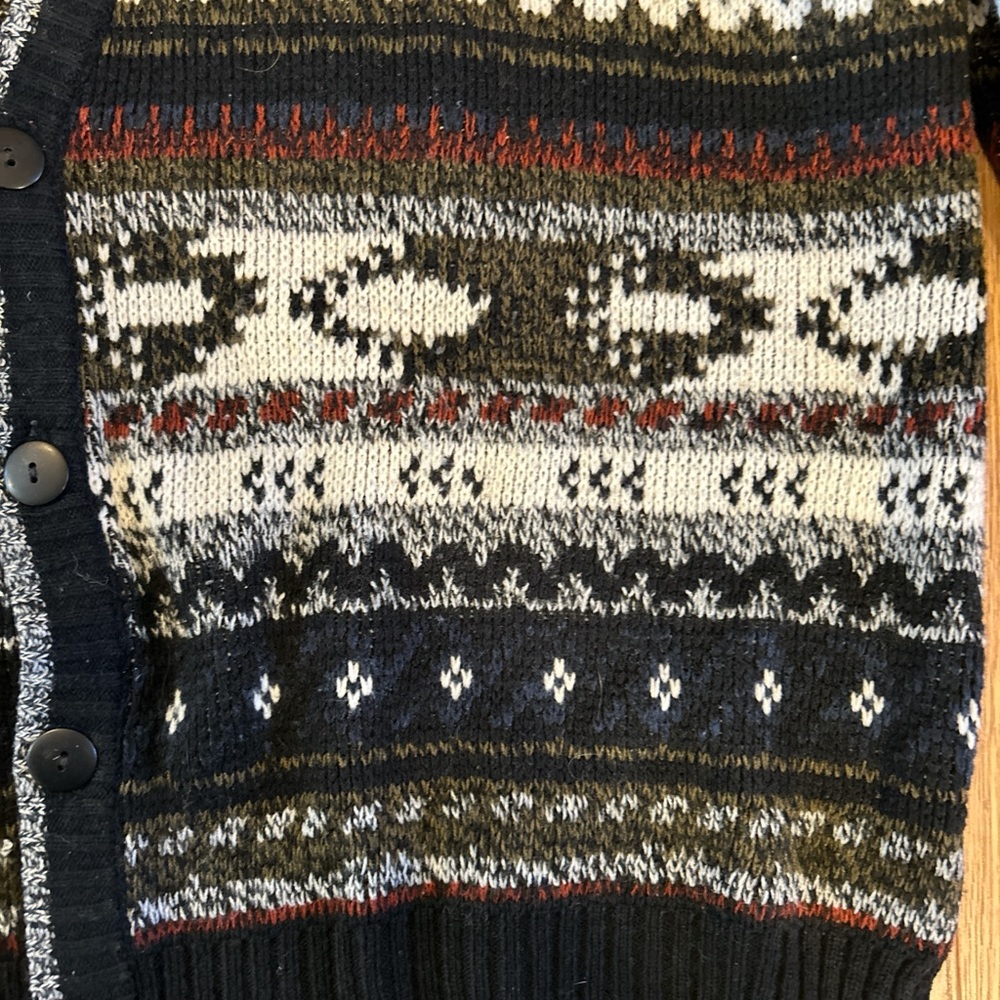 Expressions Multicolor Patterned Cardigan - Picture 2 of 6